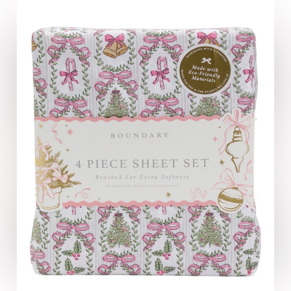 ENVOGUE CHRISTMAS COQUETTE SHEETS - KING